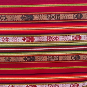 Vintage Southwest Blanket L Tablecloth Handwoven Rustic Aztec Ranch Christmas - Picture 1 of 12