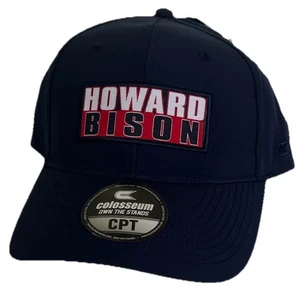 NEU Howard University Bison Kolosseum Leichtathletik marineblau Druckknopflasche Kappe Mütze NCAA HBCU  - Bild 1 von 6