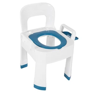 Klappbare Hocke Toilette Kommode Stuhl Dusche WC Stuhl Mit Erweiterten Armle CUB - Bild 1 von 22