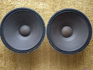 JBL 136A Cone Type Woofer Pair 38 cm Good Working Vintage - Picture 1 of 10