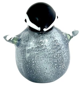 Russell Collection Coloured Glass Ornament - Miniature Pingu - Picture 1 of 1