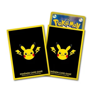 Poekomn Center Original Pokémon Card Game Deck Shield Sleeves Pikachu Lightning - Picture 1 of 2