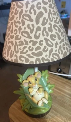 Lámpara Rey León 1994 vintage ¡funciona! Pantalla de lámpara original! Simba Foto 1 de 3