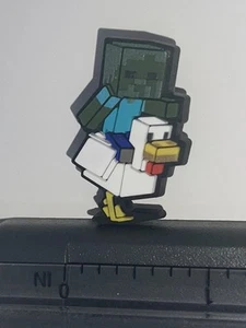 New Minecraft Chicken Jockey Jibbitz Crocs Charm New Minecraft Movie All Ages - Picture 1 of 12