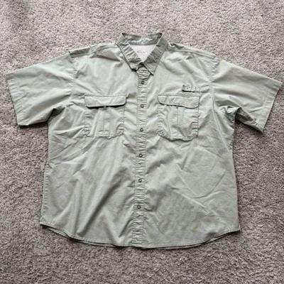 World Wide Sportsman Men’s Button Up Short Sleeve SZ 3XL Fishing Shirt Vented Foto 1 de 4