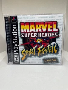 Marvel Super Heroes Vs Street Fighter PS1 Ersatzhülle - OHNE SPIEL OHNE ANLEITUNG - Bild 1 von 3