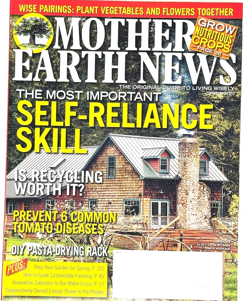 Mother Earth News Magazine, 2015-2025 Single Issue YOU Choose!-VG Foto 1 de 1