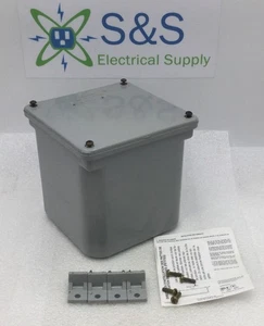 Scepter 077698 JB6x6x6 PVC Junction Box Conduit 6" x 6" x 6" - Picture 1 of 9