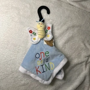 NWT Baby Essentials One of a Kind Plush Butterfly Blue Security Blanket Lovey - Picture 1 of 7