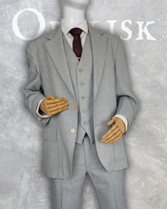 Three Piece Haggar Light Grey Suit - Picture 1 of 18