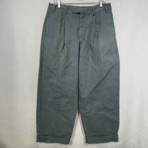 Free People Pantalone Pantalone Donna Verde Cropped Pieghettato Tg 14 - Foto 1 di 14
