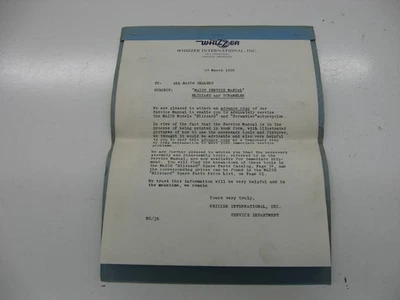 1955 1956 年 Maico Blizzard Scrambler 服务维修手册摩托车 — 第 1/4 张图片