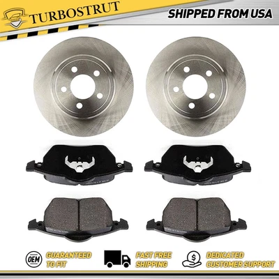 OE Front Brake Rotors Brake Pads for 1996 1997 Volkswagen Passat 2.8L Foto 1 de 4