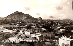 Cartolina RPPC Vista Panoramica Hermosillo Sonora Messico - Foto 1 di 2