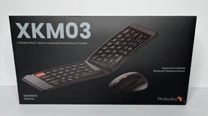 ProtoArc Foldable Keyboard & Mouse, XKM03 Folding Bluetooth Computer Keyboard - Picture 1 of 5