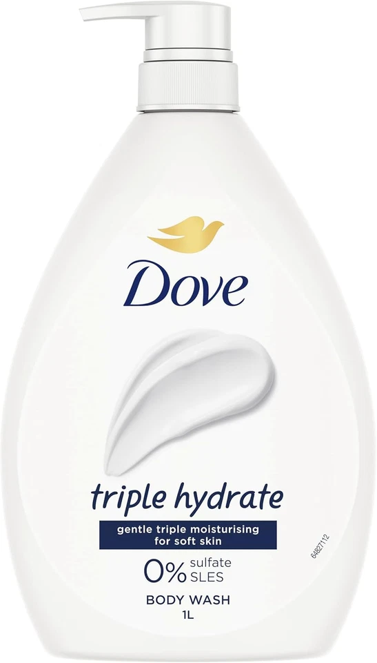 Dove Triple Hydrate Body Wash 1 L
