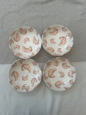 Set Of 4 Royal Stafford Ceramic Croissant Pasta Bowls Cool Home Decor