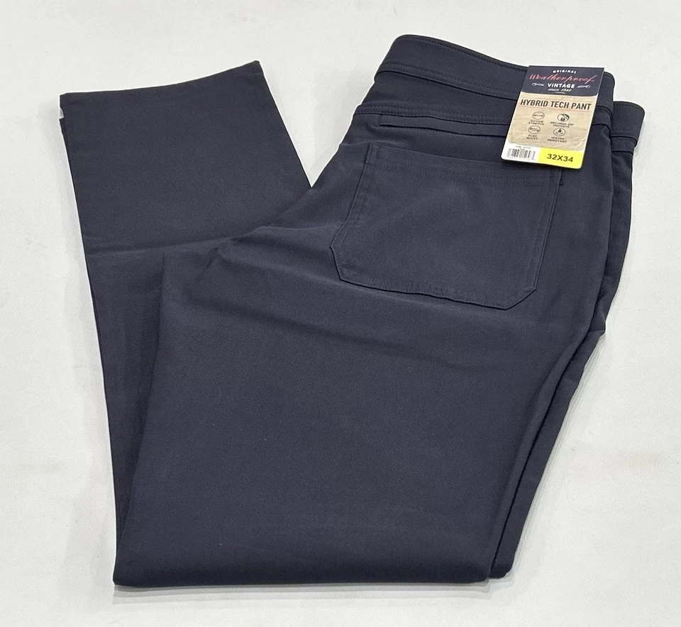 Weatherproof Vintage Men's Hybrid Tech Pants Blue Size 32X34