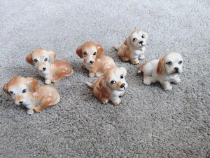 Vintage Cocker Spaniel Puppy Dogs Ornaments - Picture 1 of 1