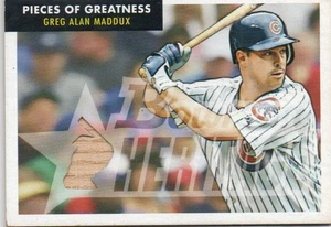 2007 Bowman Heritage - Pieces of Greatness Greg Maddux #PG-GM (MEM) - HOF EX - Picture 1 of 2