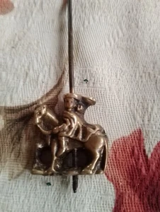 Vintage Zaandam Zaanse Messing Reiter Pendel Hermle - Bild 1 von 4