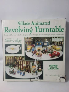 Department 56 Snow Village beleuchtete animierte drehbare Drehscheibe funktioniert Abt. - Bild 1 von 5