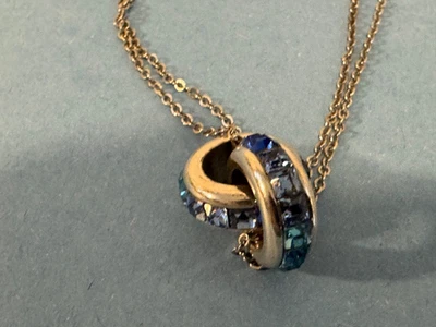 Brighton Spectrum Anillos Tonos Azules Colgante Collar Retirado $58 Foto 1 de 4