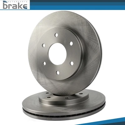 Front Brake Rotors Discs 2PCS For Infiniti QX56 2004-2005 Nissan Armada Titan - Image 1 of 4