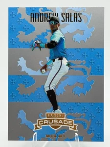 2025 Panini Crusade Gold Foil Parallel Andrew Salas Miami Marlins #198 - Picture 1 of 5