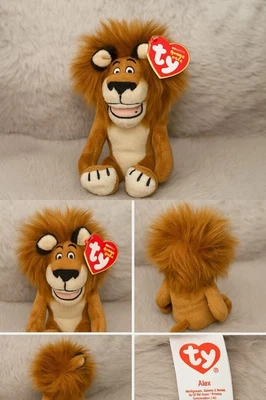 Ty Beanie Baby Alex the Lion Madagascar Escape 2 Africa 2008 Plush Toy - Image 1 of 4