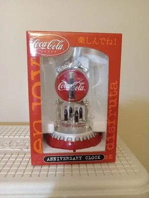复古可口可乐周年纪念时钟全新带盒 2002 年 7 英寸未经测试的可乐  — 第 1/4 张图片