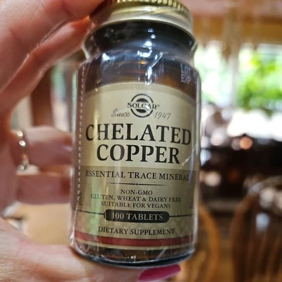 Solgar Cobre Quelado 100 Comprimidos Foto 1 de 3