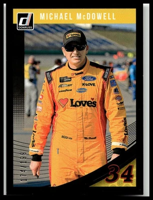 2019 Donruss Black #45 Michael McDowell 104/199 - Image 1 of 2