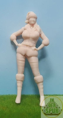 Modellfigur Lady Santa Viola Weihnachtsmann frohe Weihnachten 1:32 Spur 1 - Bild 1 von 4