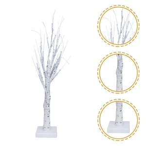 Beleuchteter Birkenbaum 24-LED-Bonsai-Baum USB-Batterie mit Beleuchtung. - Picture 1 of 10