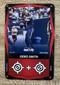 2025 UNO Elite Football Geno Smith Red Card 162 Seattle Seahawks - Picture 1 of 2