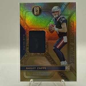 #516 Bailey Zappe 2022 Panini Gold Standard #NMM-BZA-Patch-/399 RC-Patriots - Picture 1 of 2