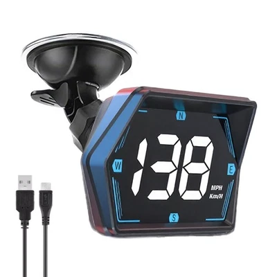 High Quality HUD GPS Head Up Display Speedometer Odometer Car Overspeed Alarm - Image 1 of 4