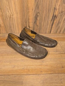 Clarks Soft Cushion w/ Ortholite Brown Leather Loafers Men’s 11M - Picture 1 of 8