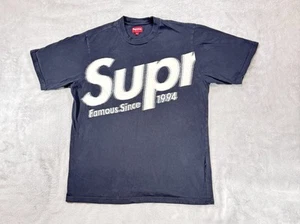 Authentic Supreme Instarsia Spellout TShirt Black Size Medium. - Picture 1 of 6