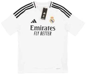 BNWT 24-25 Real Madrid adidas Home Jersey KIDS - Picture 1 of 2