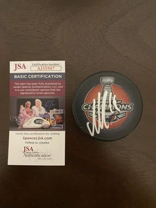 Nicklas Backstrom Autographed Washington Capitals Stanley Cup Puck JSA - Picture 1 of 3