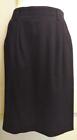 Liz Claiborn Collection Navy Blue Straight Fit Wool / Laine Skirt - Size 6