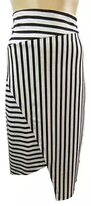 Portmans Womens Skirt Work Cocktail Pencil Stretch Striped Design | Size 14 L - Picture 1 of 6