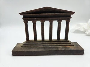 Antike Parthenon Buchstütze Briefbeschwerer Gusseisen 20er-30er Jahre Art Deco Türstopper - Bild 1 von 5
