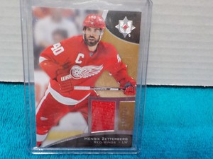2015-16 Ultimate Collection #16 Henrick Zetterberg Jersey #ed 199/199 NM-MT
