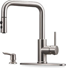 Kitchen Faucet with Pull down Sprayer and Soap Dispenser Kitchen Sink Faucet wit