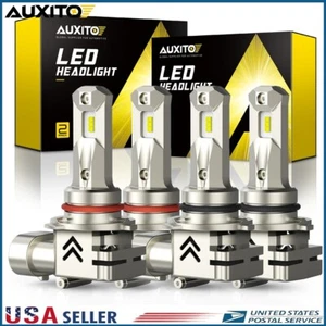 4x 9005 9006 LED Combo Headlight Bulbs High Low Beam Kit Xenon 6000K Super White - Picture 1 of 11