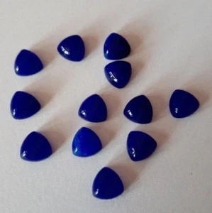 Natural Blue Jade Trillion Cabochon 5MM to10MM Cabochon For Jewelry Looose Gems - Picture 1 of 3