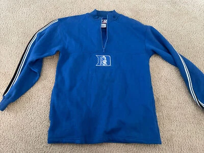 Suéter Suéter Chaqueta Duke Logo Atletismo 1/4 Cremallera Para Hombre M Foto 1 de 4
